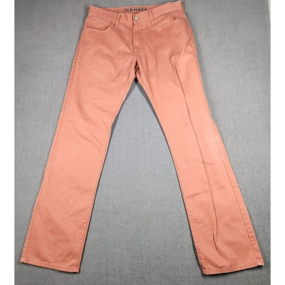 Old Navy Pants Mens Size 32x34 Twill in Red Rocks - Picture 1 of 10